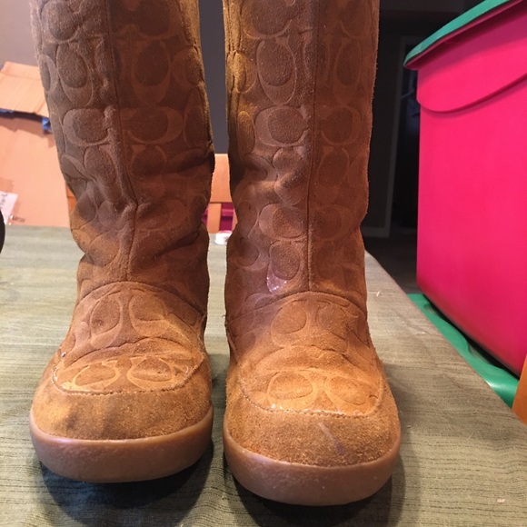 Coach Leather suede boots - Picture 2 of 4